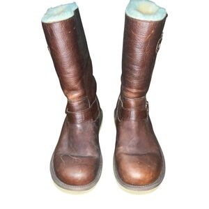 UGG Kensington Boots Womens 7 Brown Leather boots